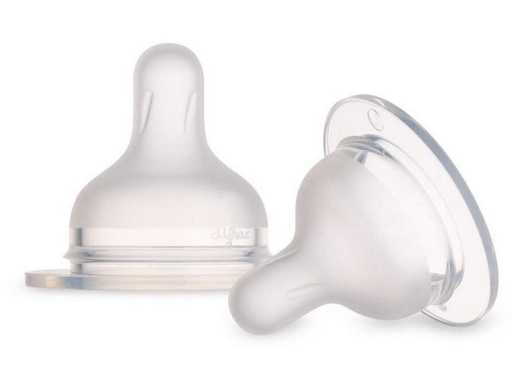 Соска силиконовая к бутылке S-Shape L средняя 2 шт. Canpol Babies 59/893