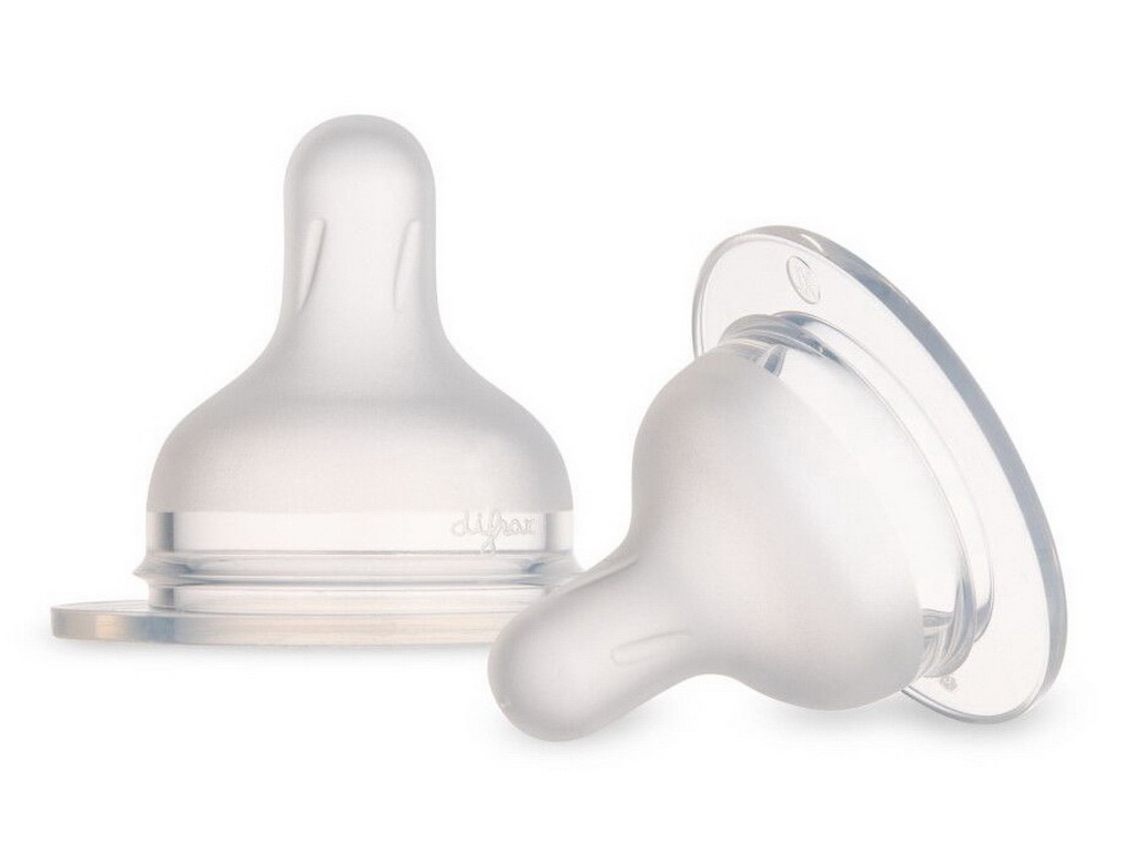 Соска силиконовая к бутылке S-Shape XL смешанная 2 шт. Canpol Babies 59/894