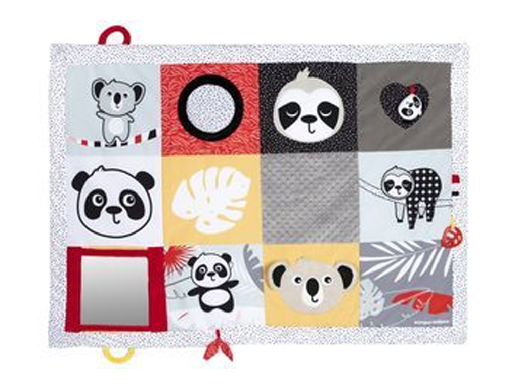 Килимок для ігор на животику BabiesBoo 68/094, 30×95 см, дзеркальце та підвіски, Canpol Babies