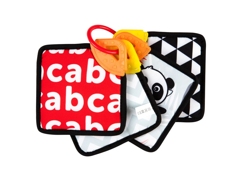 Іграшка сенсорні м'які карточки з прорізувачем для зубів BabiesBoo, Canpol babies 68/096