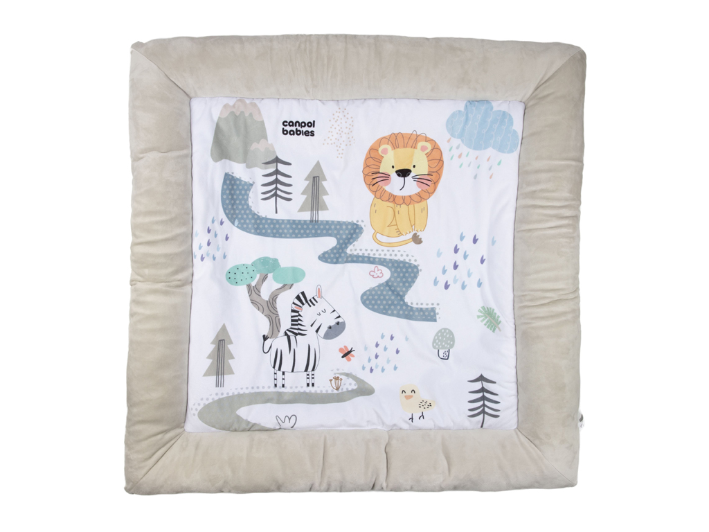 Коврик развивающий с дугами Safari 81/101, 76 см, 5 подвесок, Canpol Babies