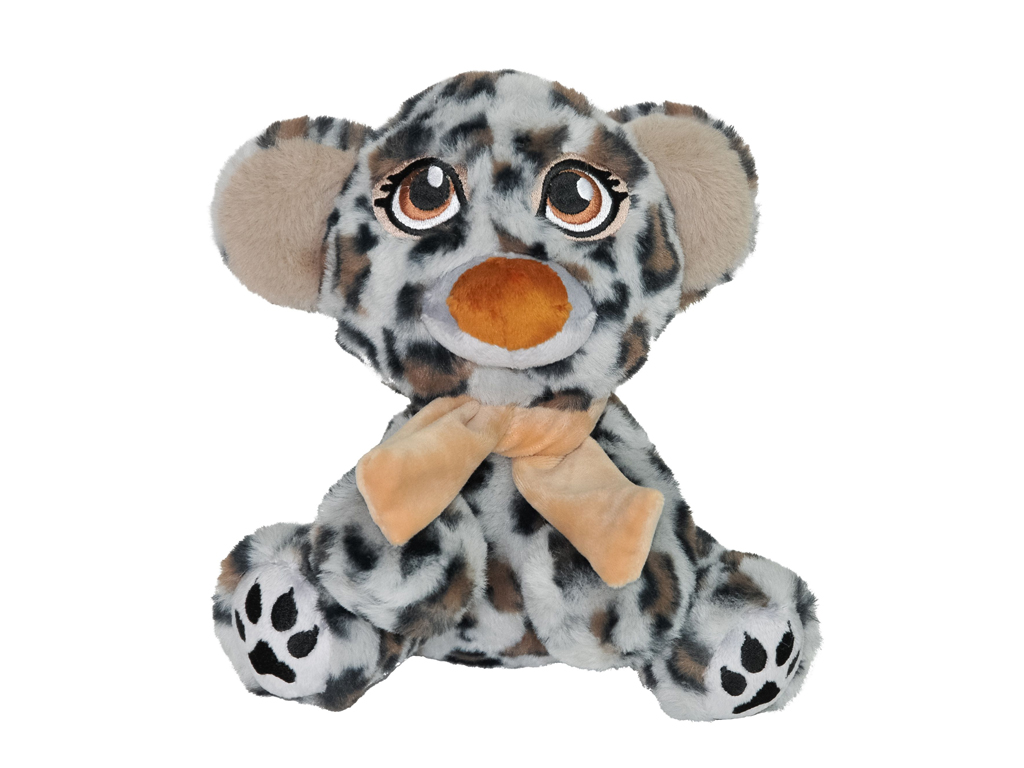 Мягкая игрушка Леопардик Пери, текстильная игрушка с бантиком, Tigres