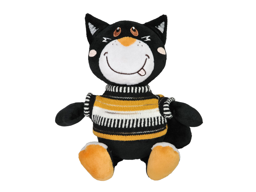 Мягкая игрушка Котик Блэки, в одежде, Tigres