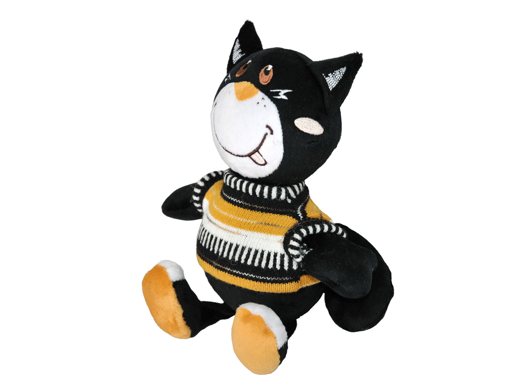 Мягкая игрушка Котик Блэки, в одежде, Tigres
