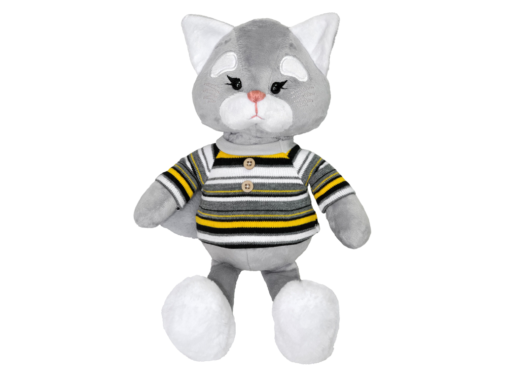 Мягкая игрушка Киса Лейла, 38 см, в одежде, Tigres