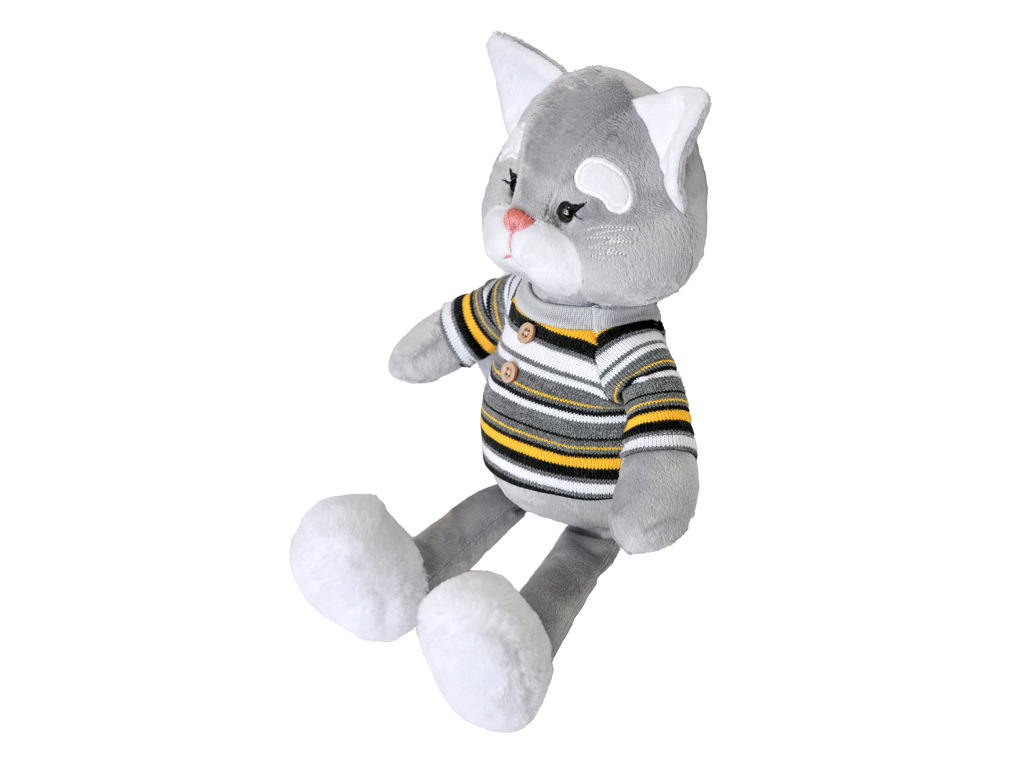 Мягкая игрушка Киса Лейла, 38 см, в одежде, Tigres