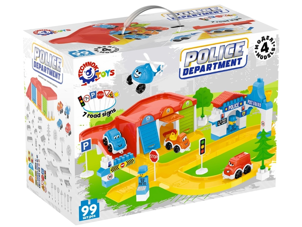 Игровой гараж полиция Police Department Технок 0006