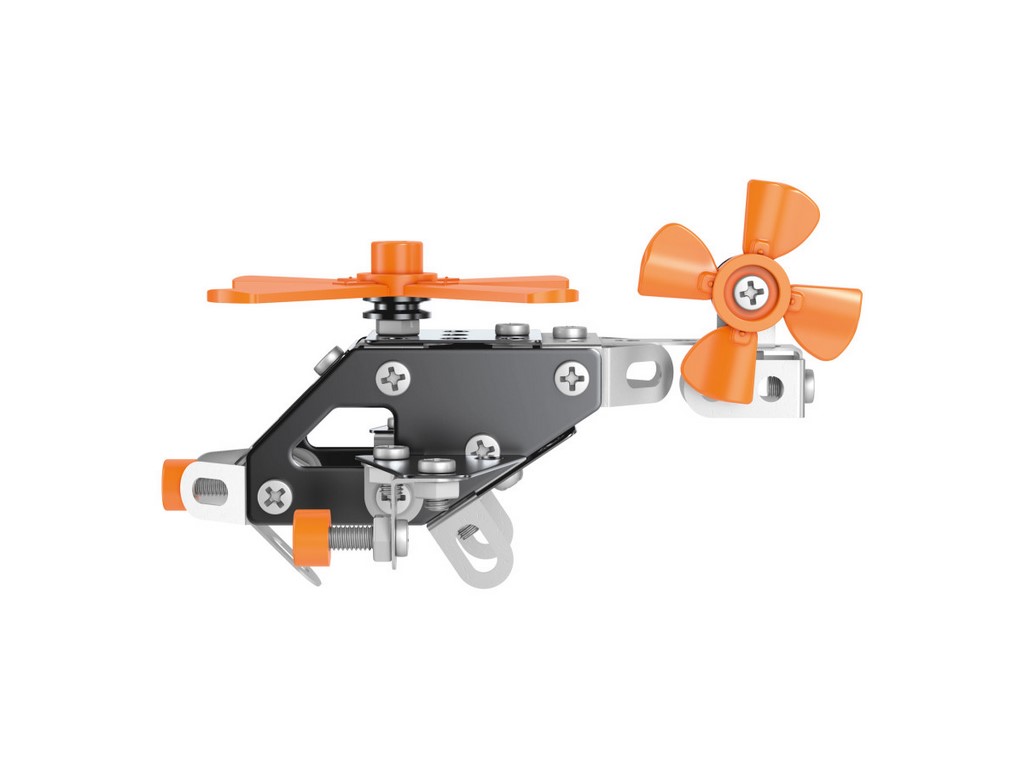 Конструктор металевий вертоліт Metal Construction Set, 105 деталей, модель техніки, Технок
