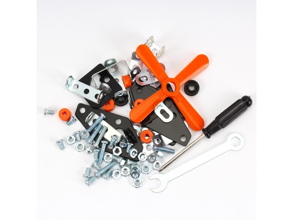 Конструктор металевий вертоліт Metal Construction Set, 105 деталей, модель техніки, Технок