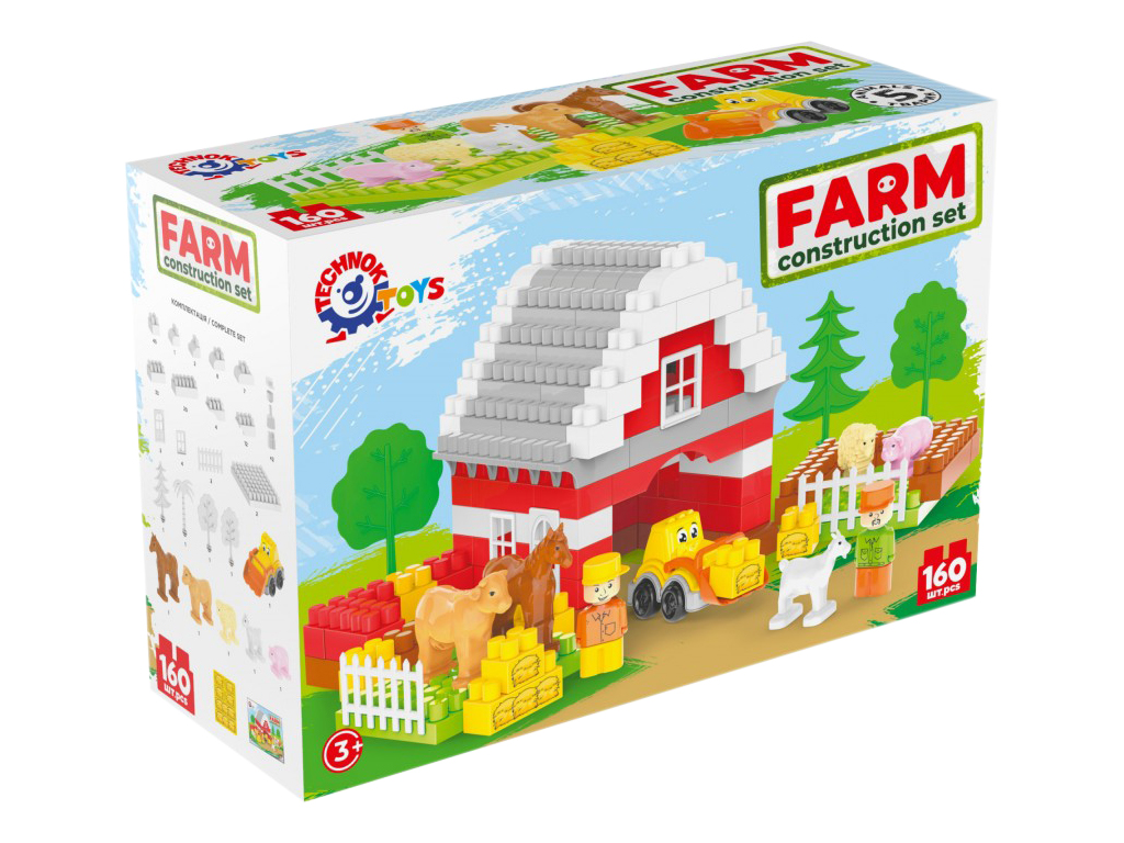 Конструктор FARM Construction Set. Технок 0327. 160 деталей