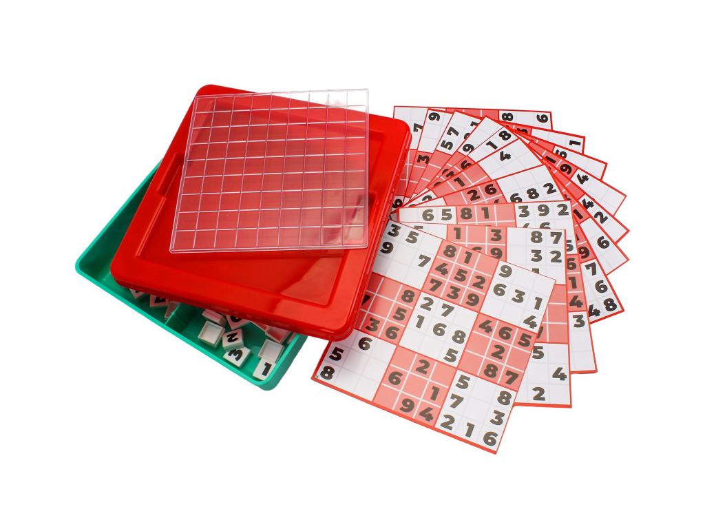 Игра настольная логическая Sudoku, 20×20 мм, с фишками и карточками, 2956, Технок