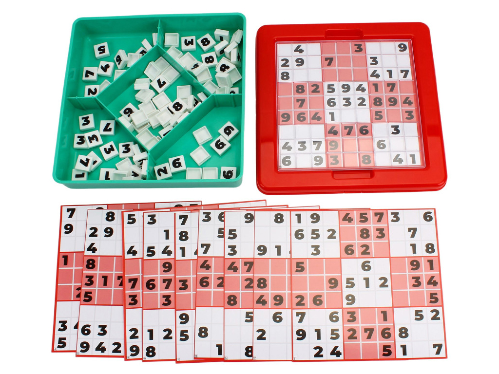 Игра настольная логическая Sudoku, 20×20 мм, с фишками и карточками, 2956, Технок