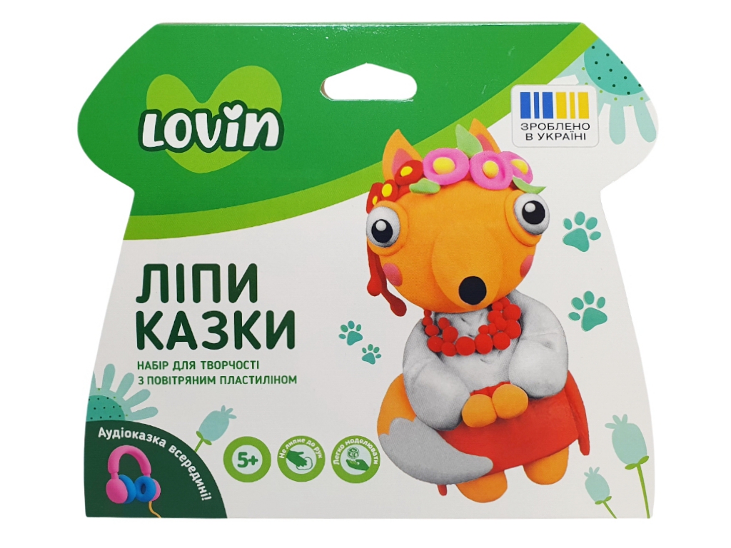 Набір для творчості з повітряним пластиліном ЛіпиКазки, TM LOVIN'DO 7000231