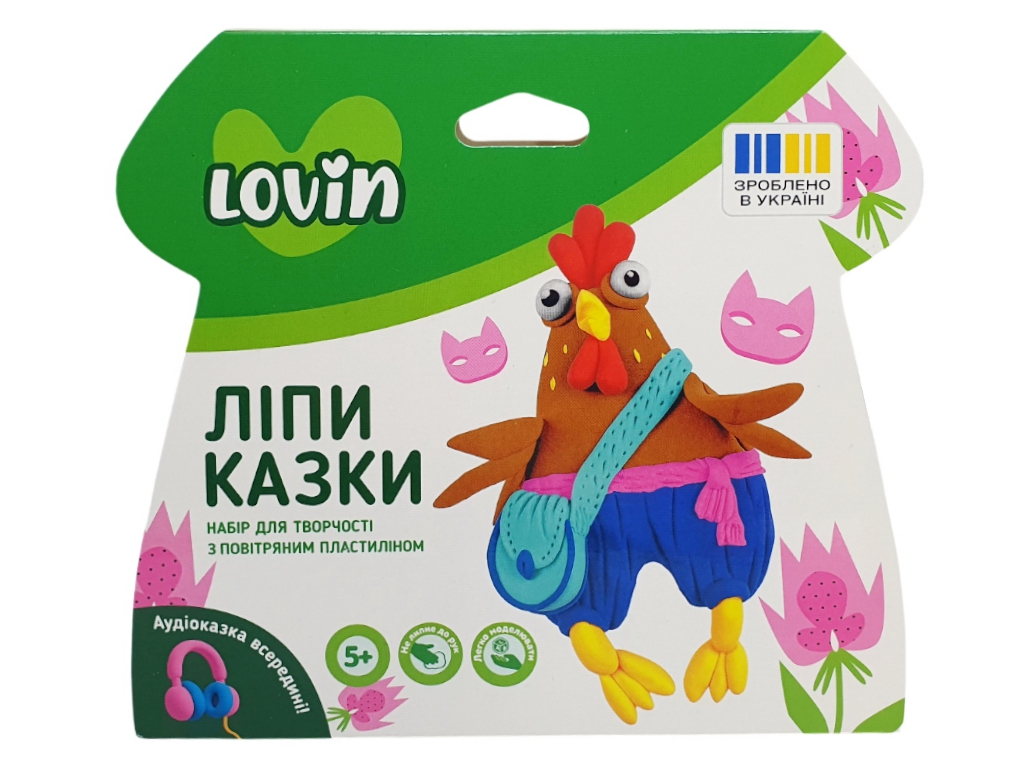 Набір для творчості з повітряним пластиліном ЛіпиКазки, TM LOVIN'DO 7000231