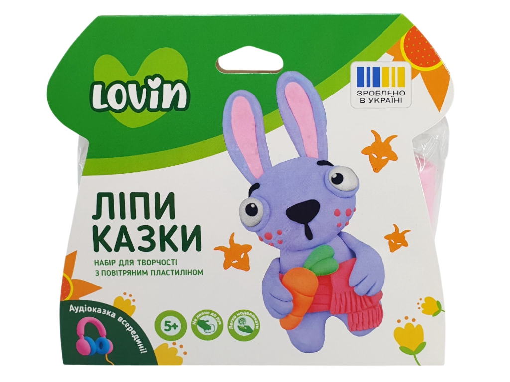 Набір для творчості з повітряним пластиліном ЛіпиКазки, TM LOVIN'DO 7000231