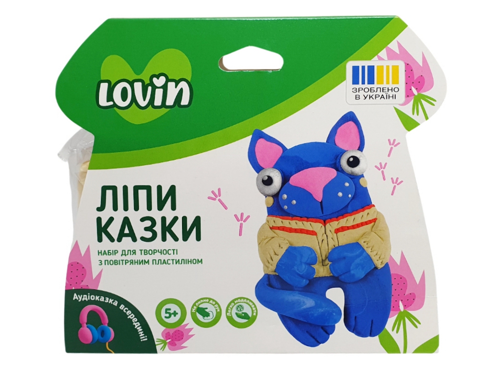 Набір для творчості з повітряним пластиліном ЛіпиКазки, TM LOVIN'DO 7000231