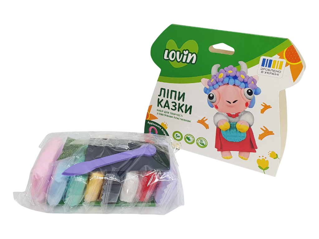 Набір для творчості з повітряним пластиліном ЛіпиКазки, TM LOVIN'DO 7000231