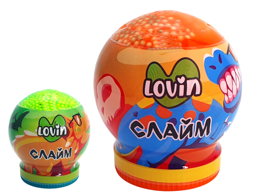 Игрушка-антистресс слайм Dino Park, 210 мл, в фигурной баночке, LovinDO