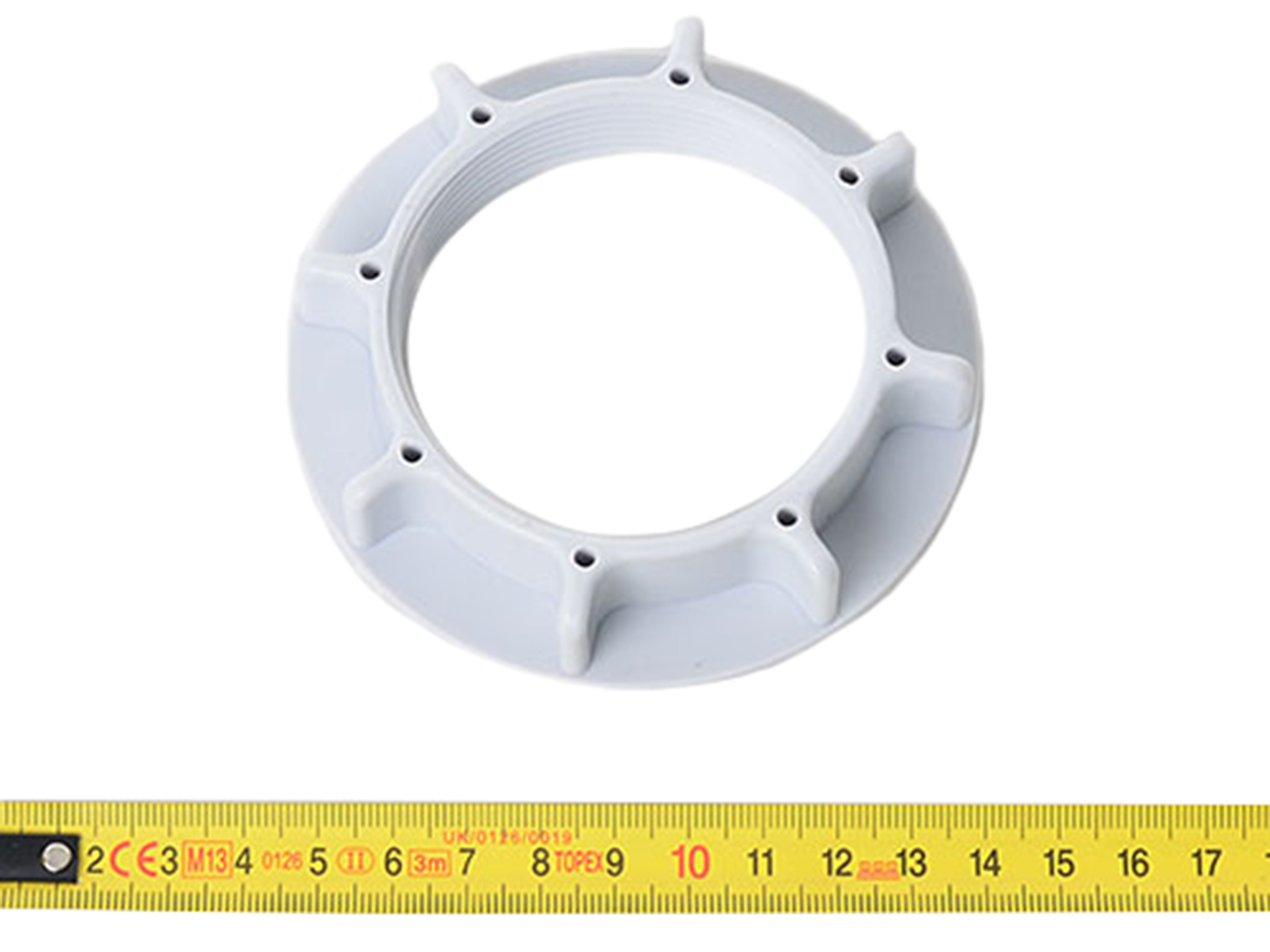 Гайка корпуса фильтра Intex 11261, пластик, 7×5,7×1,7см, внутр. 5,7см, цвет светло-серый