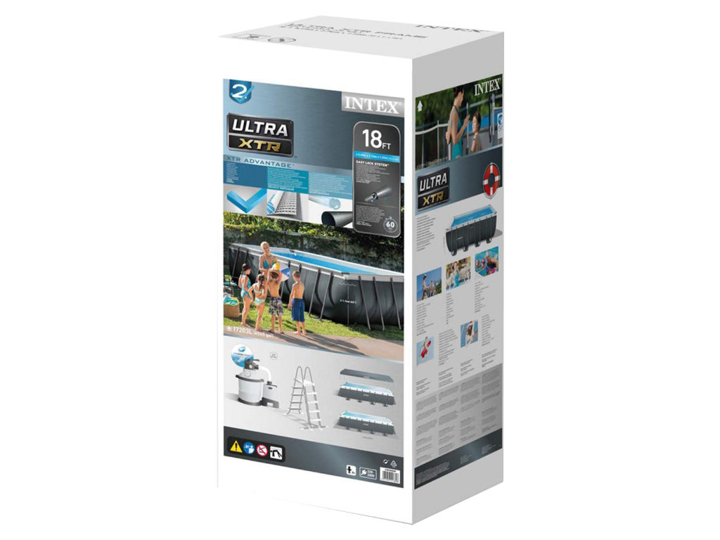 Бассейн каркасный прямоугольный Ultra XTR. Intex 26356