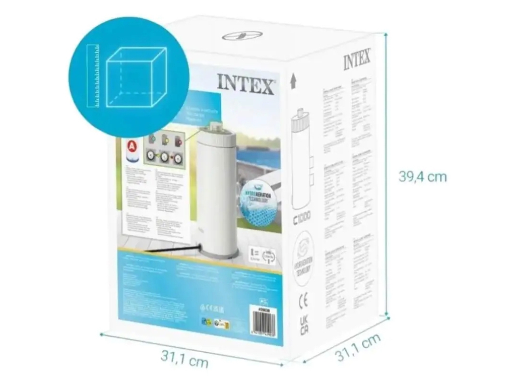 Фільтр-насос картриджний Intex 26638, 3407 л/год, , 220-240V