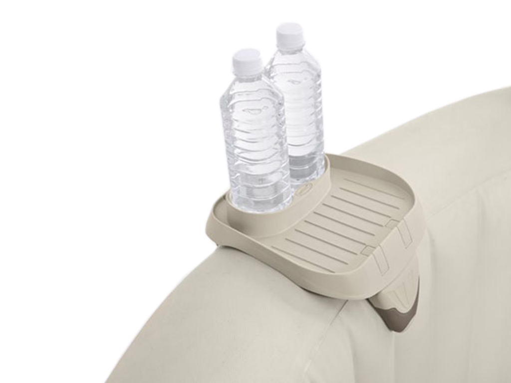 Підстаканник для надувних джакузі Intex 28500, пластик, 26×22×18см, колір бежевий