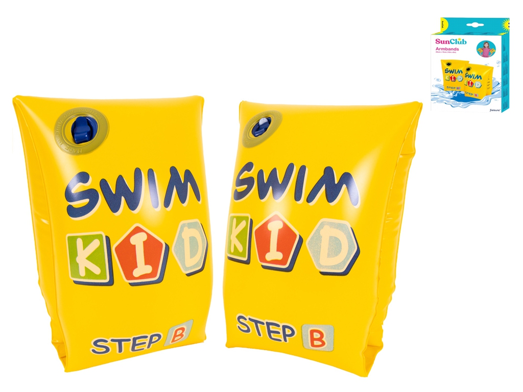 Надувные нарукавники с надписью Swim Kid 46091, 25 см, 2 воздушные камеры, SunClub