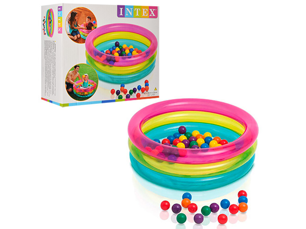 Басейн дитячий з кульками Intex 48674