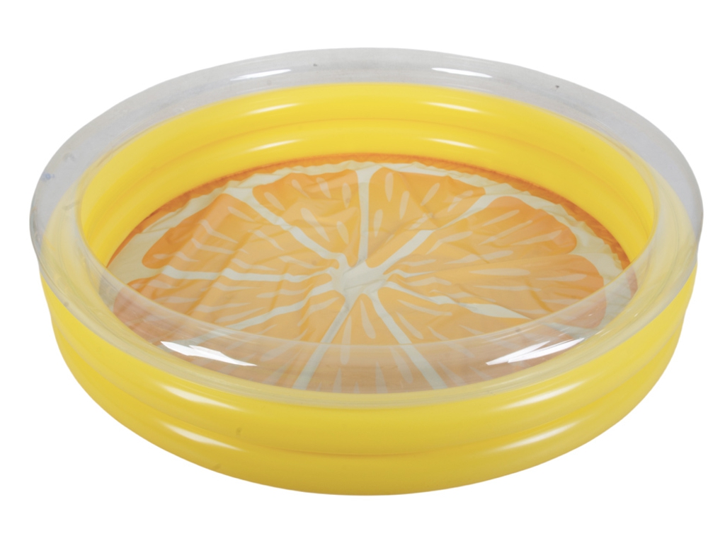 Басейн надувний круглий Lemon 51649, 148 см, трисекційний, ПВХ, Sun Club