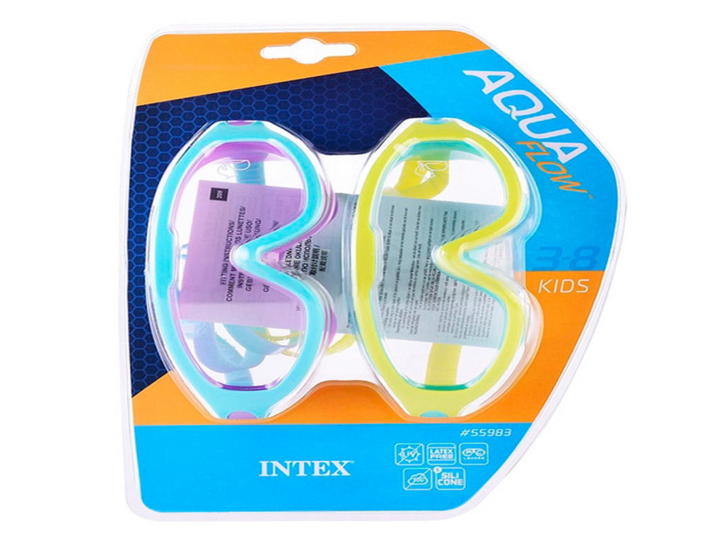 Маска для плавання Intex 55985 лінзи - полікарбонат, регульований ремінець, вік 3-8 років