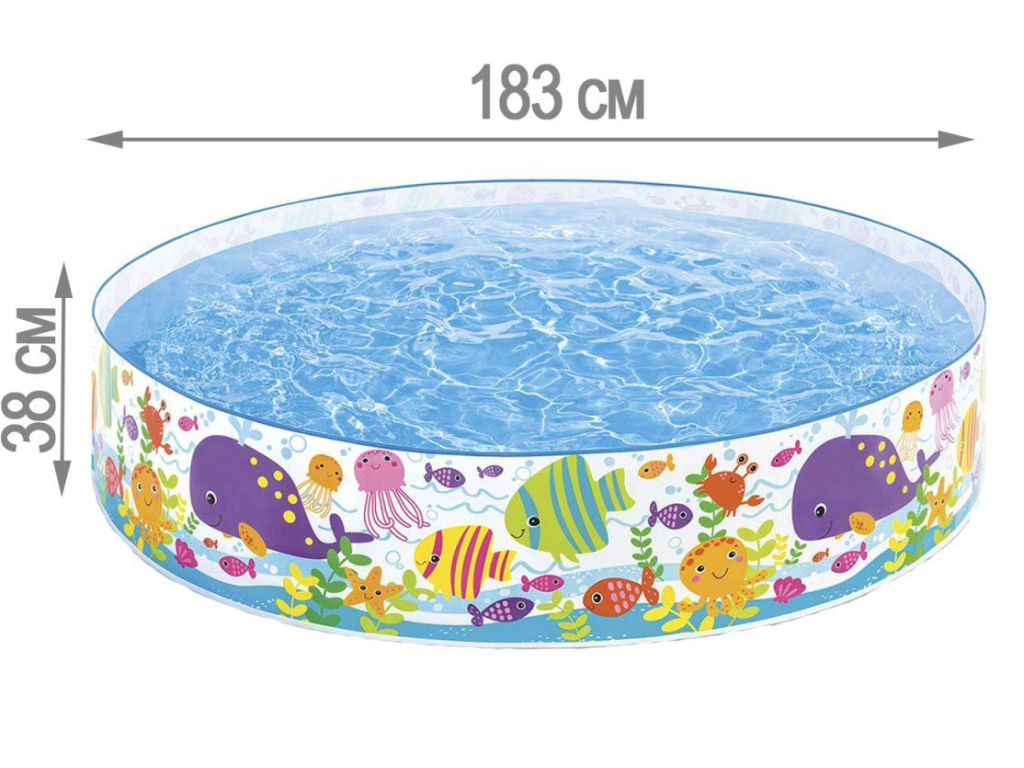 Купить Бассейн детский каркасный Океан Snapset Pool. Intex 56452 - фото 4