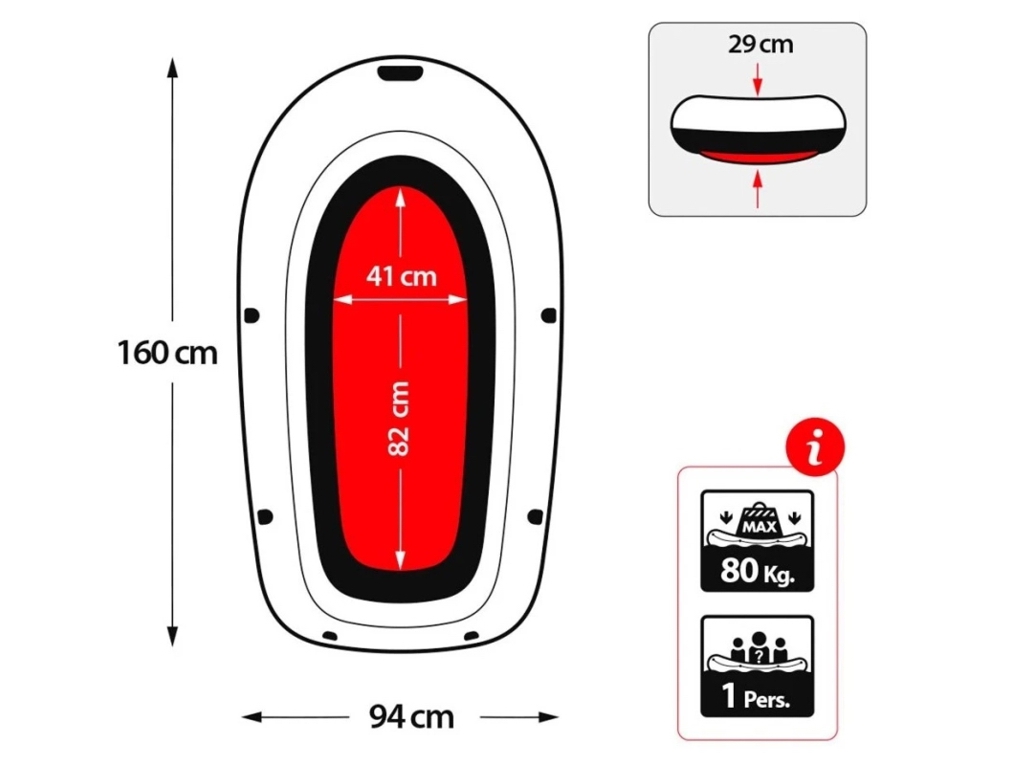 Човен EXPLORER PRO 100 Intex 58355