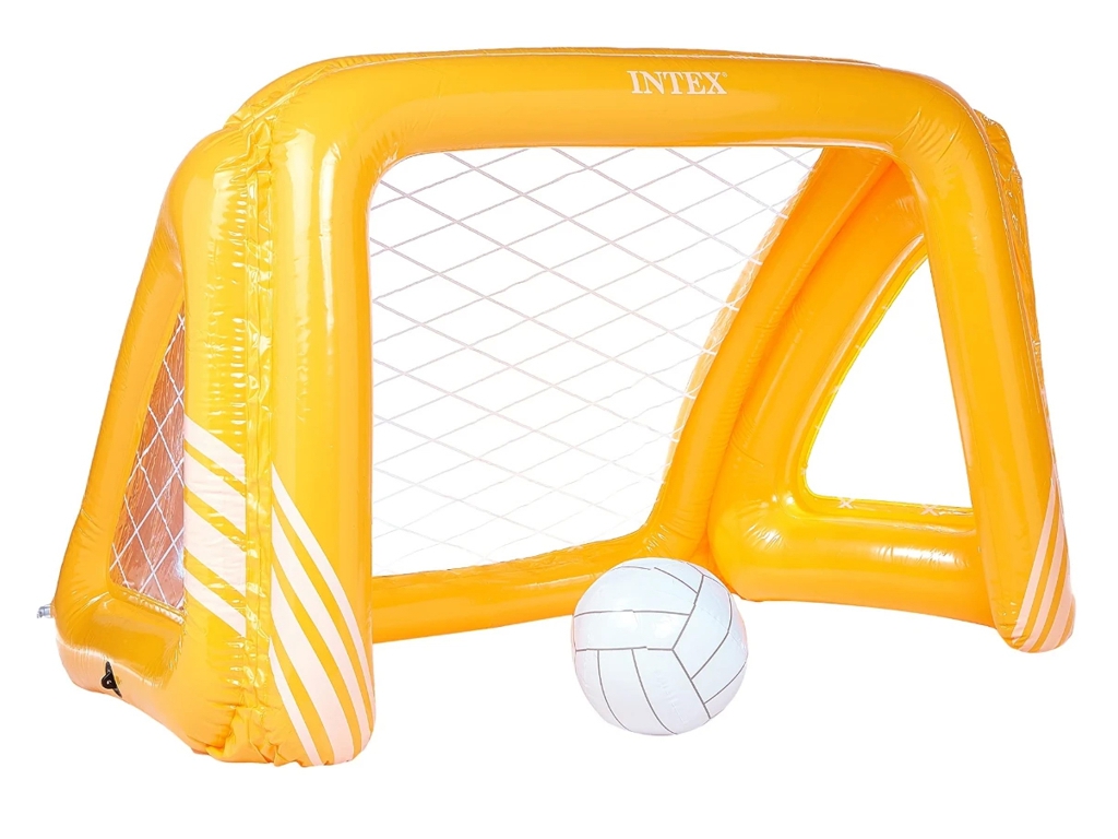 Надувні ворота для водного футболу Intex 58507, 140×89×81см, з м'ячем, колір оранжевий