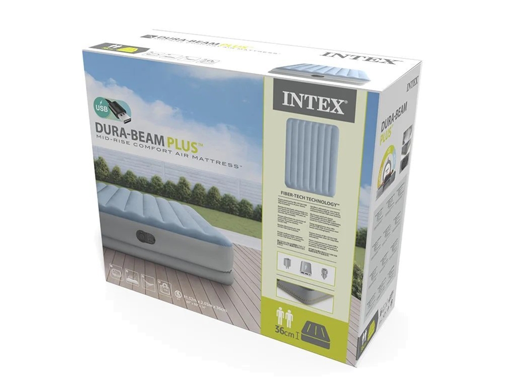 Велюр кровать. Intex 64159 