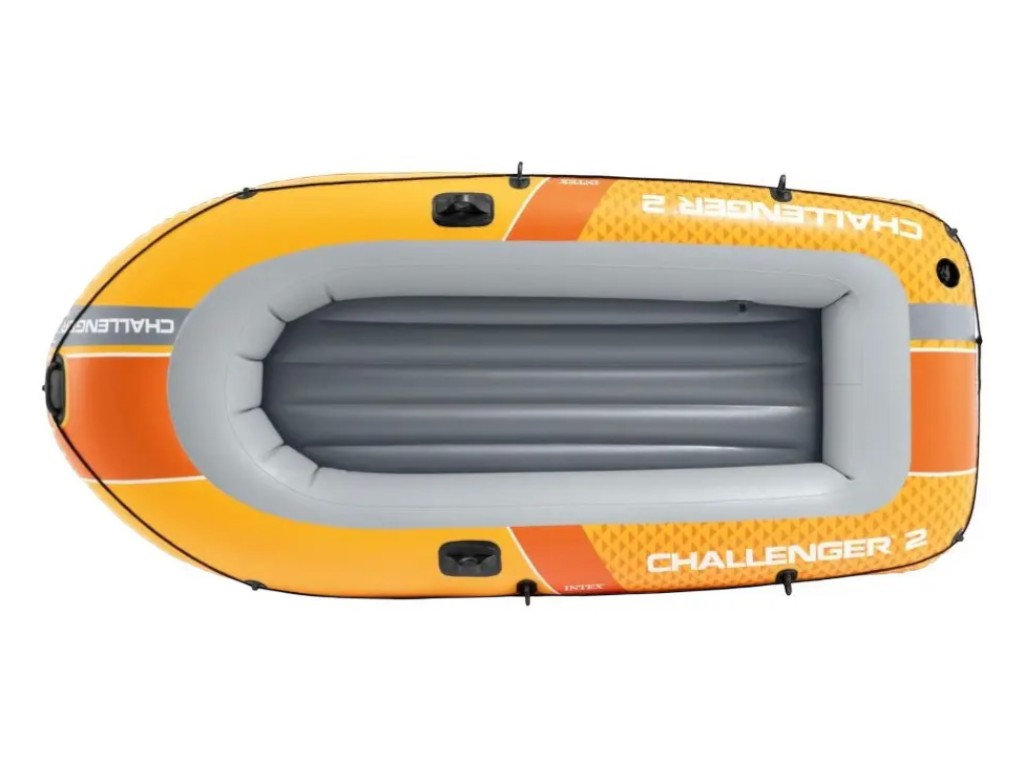 Лодка надувная двухместная 236x114x41 см, весла и насос в комплекте, 66312, Intex