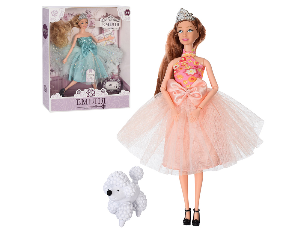 Кукла шарнирная Эмилия M5655UA, 29 см, с аксессуаром, Limo Toy Уценка