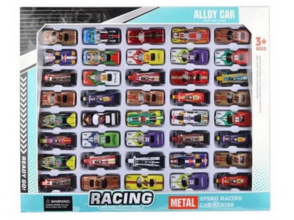 Набор игрушечных машинок Racing Metal, 40 шт, металлические машинки, BT-040-40