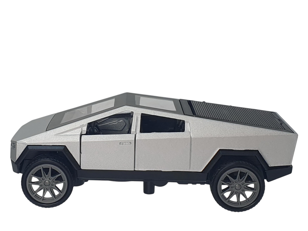 Машинка-модель Tesla Cybertruck, металлическая, с открывающейся дверью, 3 вида (цена за 1шт)
