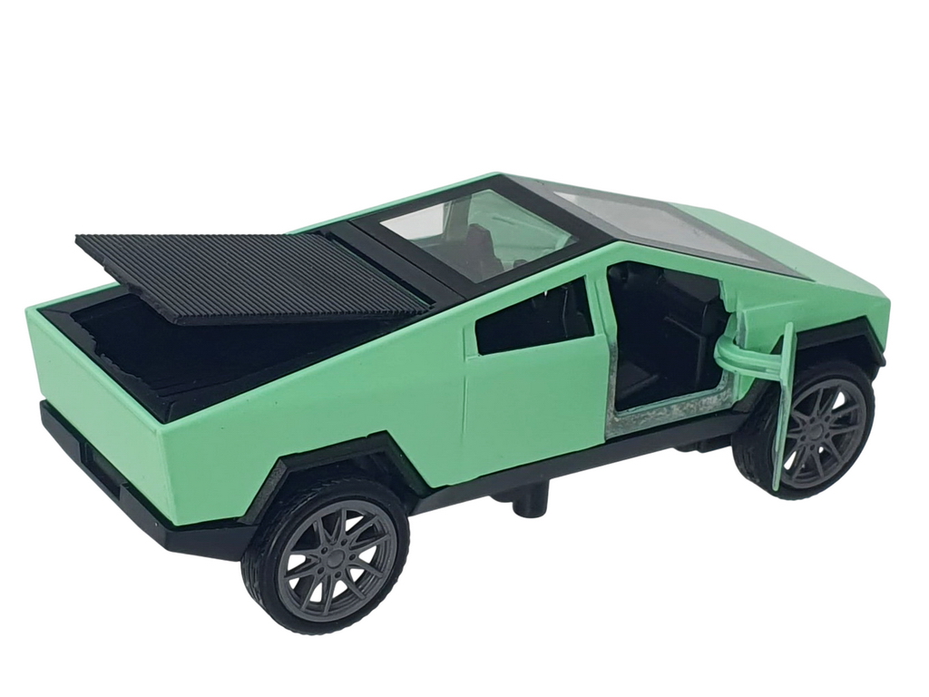 Машинка-модель Tesla Cybertruck, металлическая, с открывающейся дверью, 3 вида (цена за 1шт)