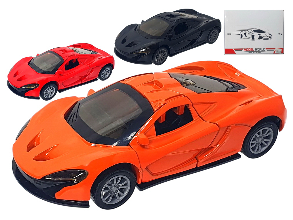 Машинка-модель гиперкар McLaren P1, металлическая, 3 вида (цена за 1шт)