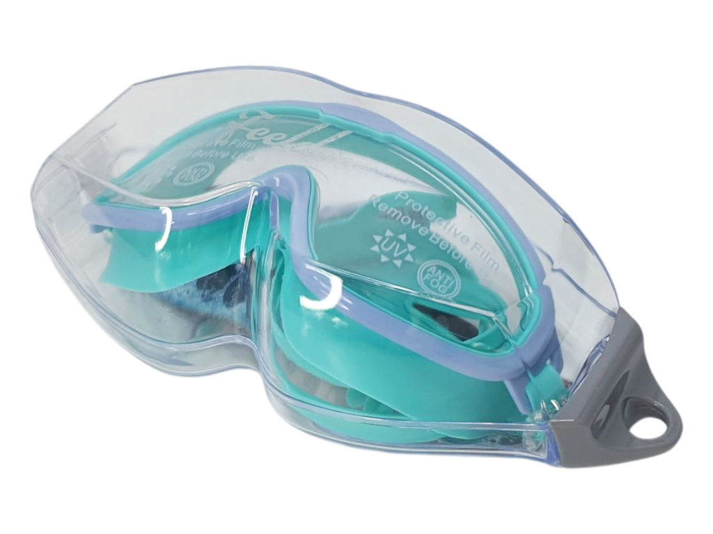 Окуляри-маска для плавання з чохлом Swimming Goggles, 7 кольорів