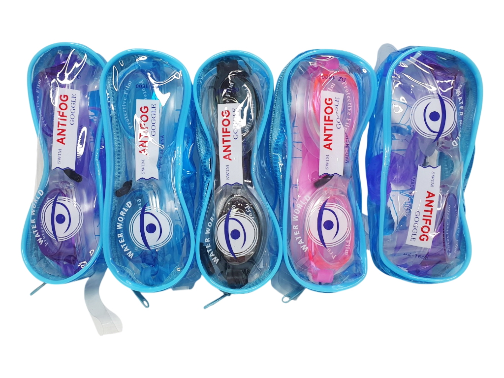 Окуляри для плавання з футляром Swim Antifog Goggles, 12-18 років, 5 кольорів