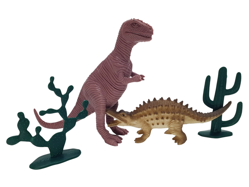 Набор фигурок динозавров и растений Dino World, 12 элементов