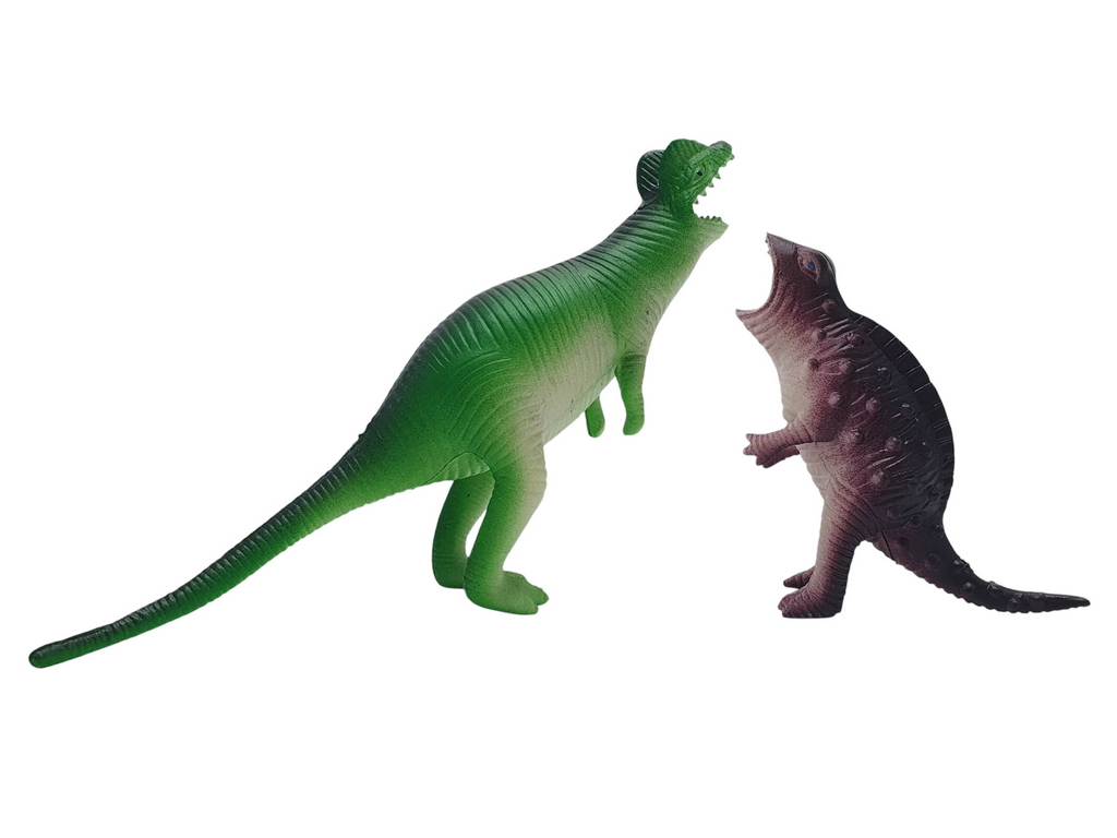 Набор фигурок динозавров Dino World, 12 элементов с растениями