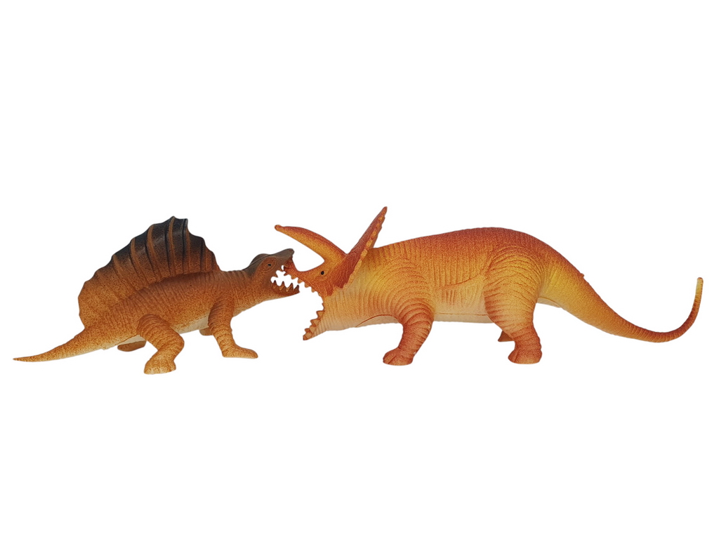 Набор фигурок динозавров Dino World, 12 элементов с растениями