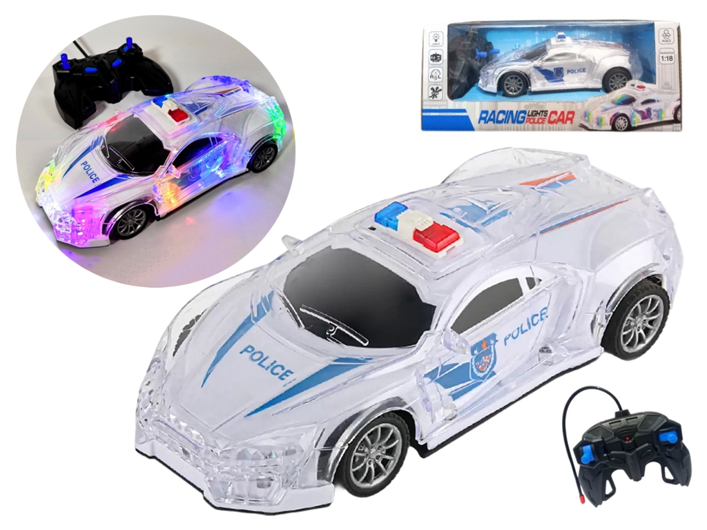 Машинка на радіокеруванні Police Car зі світловими ефектами, BT-8100-11