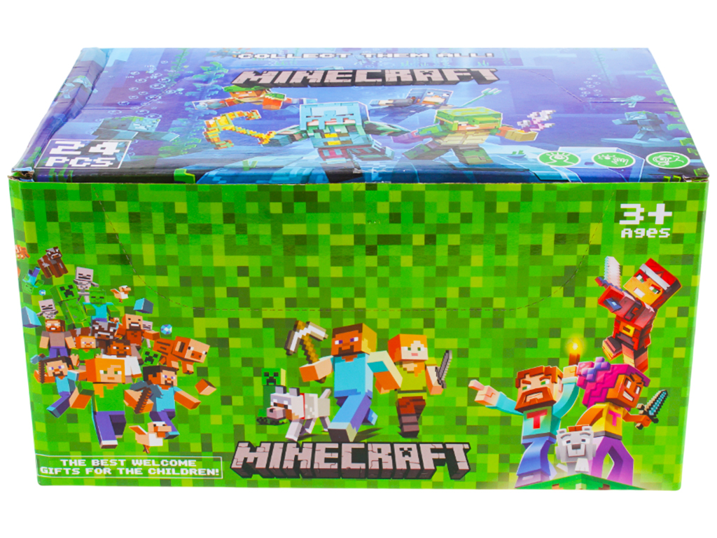 Игрушка фигурка Майнкрафт в пакете, герои пиксельного мира (цена за 1шт)