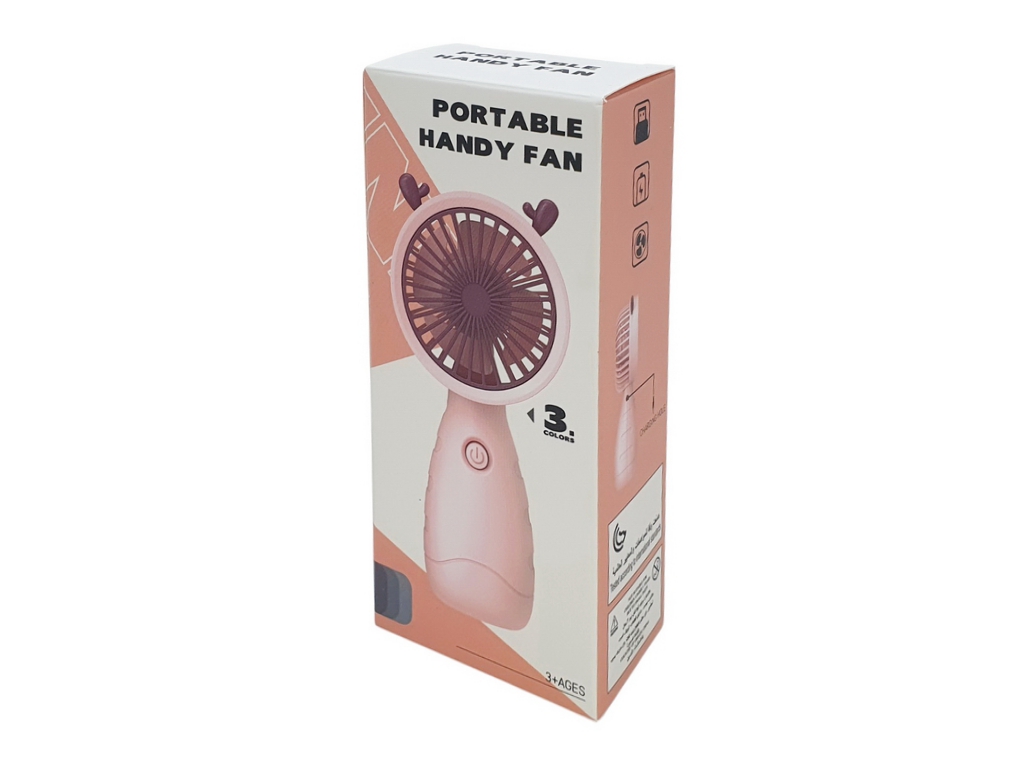 Вентилятор портативний акумуляторний Hand Held 15 см, ручний формат