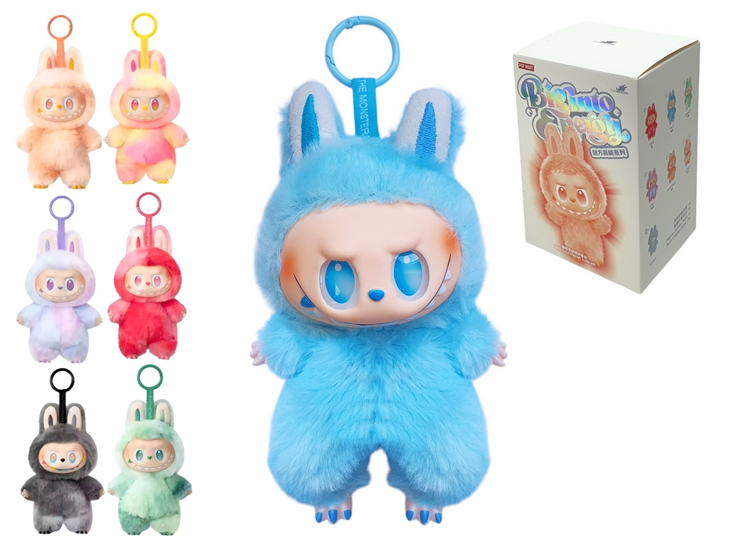 Купить Брелок мягкий игрушка Labubu Pop Mart 15 см, сюрприз-бокс