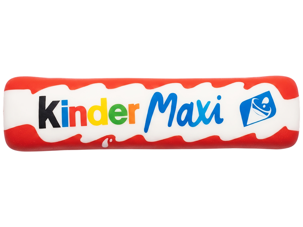 Іграшка-антистрес сквіш Шоколадний батончик Kinder Maxi, аромат шоколаду, 20×4,5×2,5 см